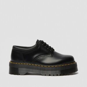 Dr. Martens Black 8053 Leather Platform Shoes